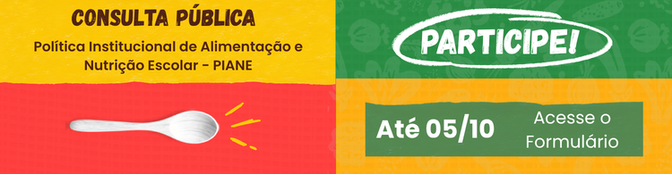 Participe da consulta pública sobre Alimentação Escolar